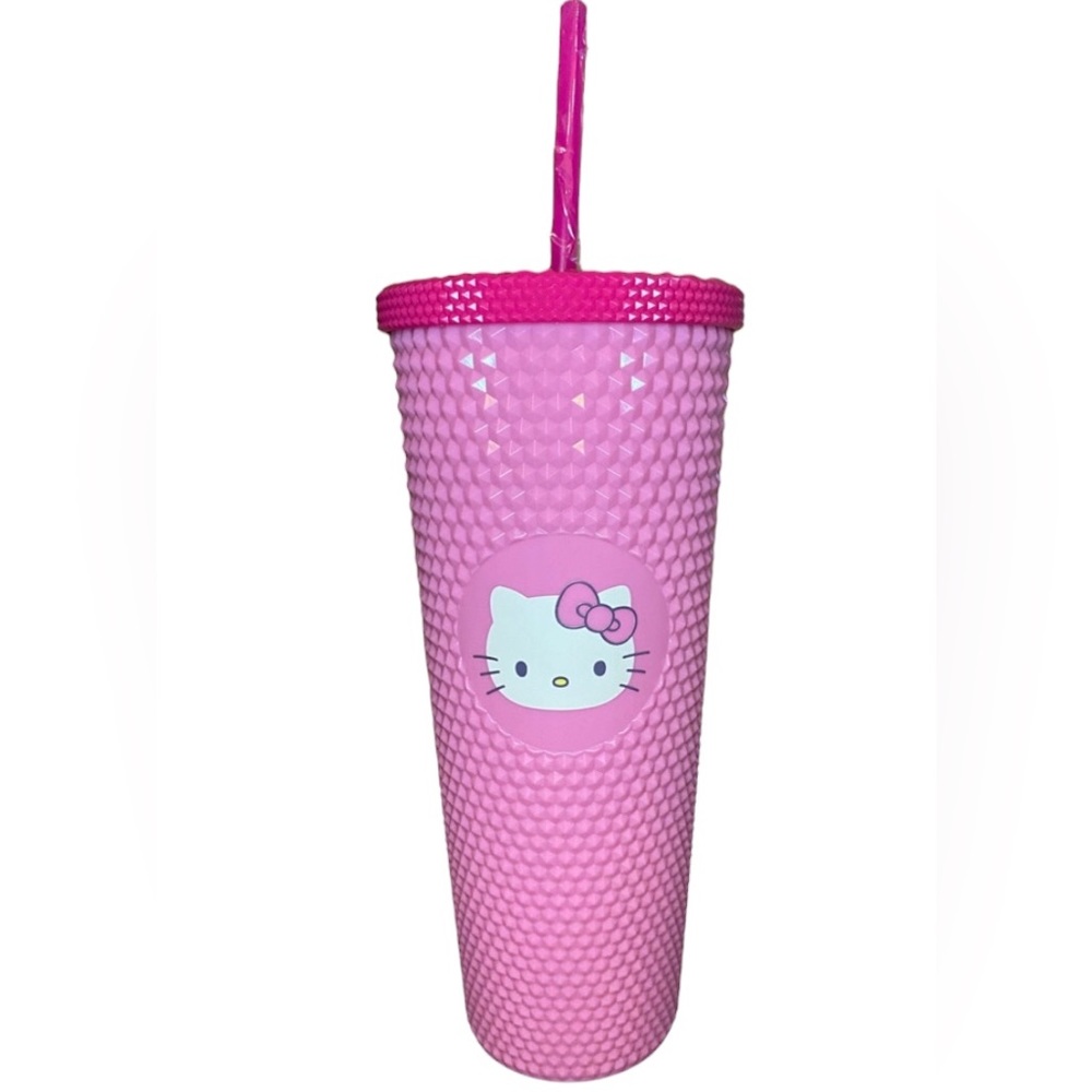 Hello Kitty pink studded tumbler cup New with tags
